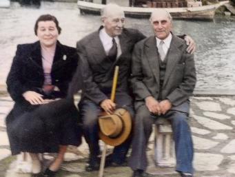 Julio San Miguel, Amelia Bell y el Alte. Marcos A. Zar